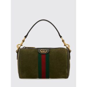 Gucci Men Ophidia Cylindrical Suede Shoulder Bag Gucci With Web Stripe